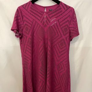 Maggy London. Lace, short sleeve dress. Sz 14. NWT.